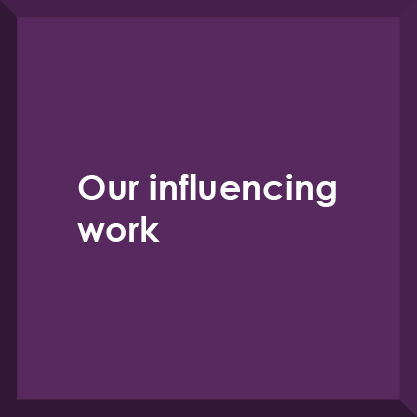 Our influencing work button