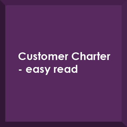 Customer Charter easy read button