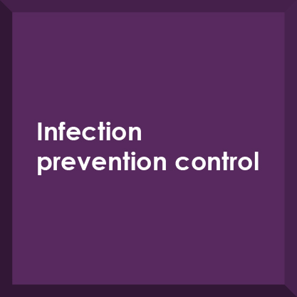 Infection prevention control button