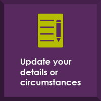 Update your details or circumstances button