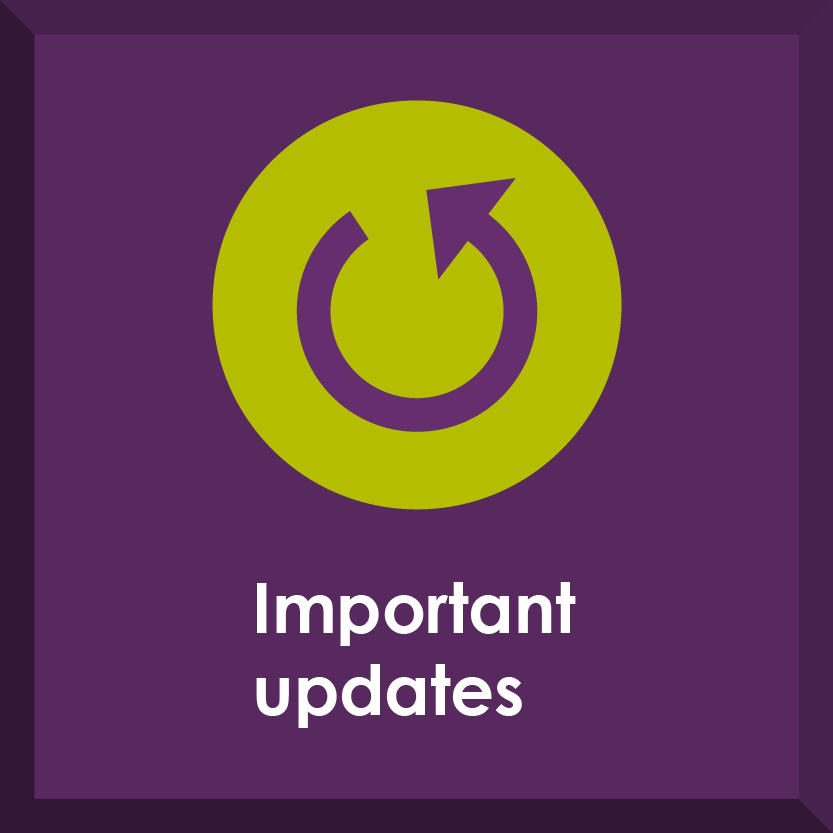 Important Updates button
