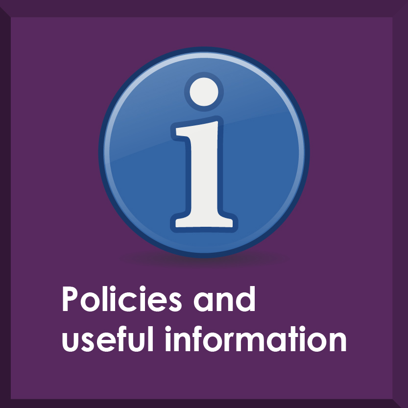 Policies and useful information button