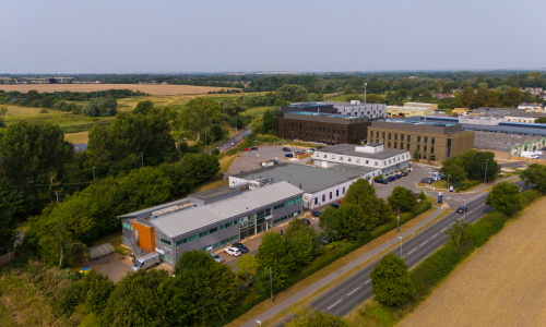 An ariel image of Unity Campus